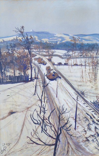 Winter Landscape by Stanislaw Wyspianski